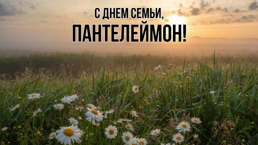 Открытка на каждый день з підписом, Пантелеймон С днем семьи с днем семьи Прикольна листівка з побажанням онлайн скачати безкоштовно 