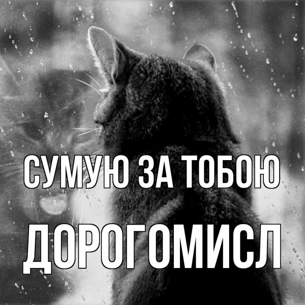 Открытка на каждый день з підписом, Дорогомисл Сумую за тобою скорее ко мне приходи 1 Прикольна листівка з побажанням онлайн скачати безкоштовно 