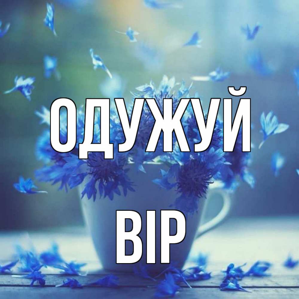 Открытка на каждый день з підписом, Вір Одужуй кружка с зельем и цветами Прикольна листівка з побажанням онлайн скачати безкоштовно 