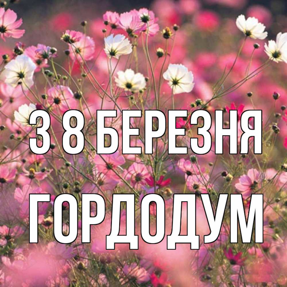 Открытка на каждый день з підписом, Гордодум З 8 БЕРЕЗНЯ красиво 1 Прикольна листівка з побажанням онлайн скачати безкоштовно 