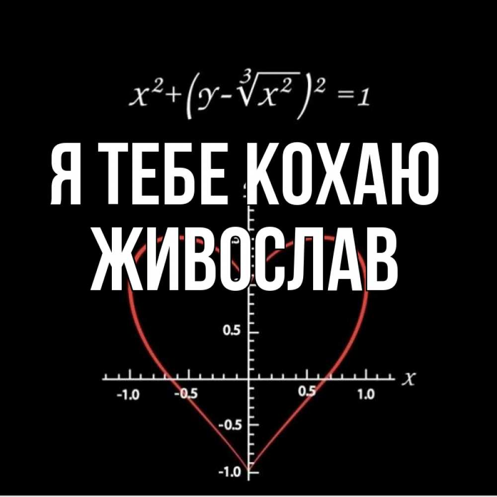 Открытка на каждый день з підписом, Живослав Я тебе кохаю сердечная формула Прикольна листівка з побажанням онлайн скачати безкоштовно 