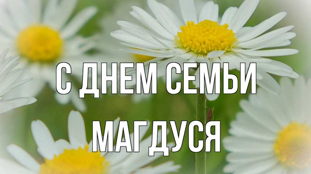 Открытка на каждый день з підписом, Магдуся С днем семьи с днем семьи  1 Прикольна листівка з побажанням онлайн скачати безкоштовно 