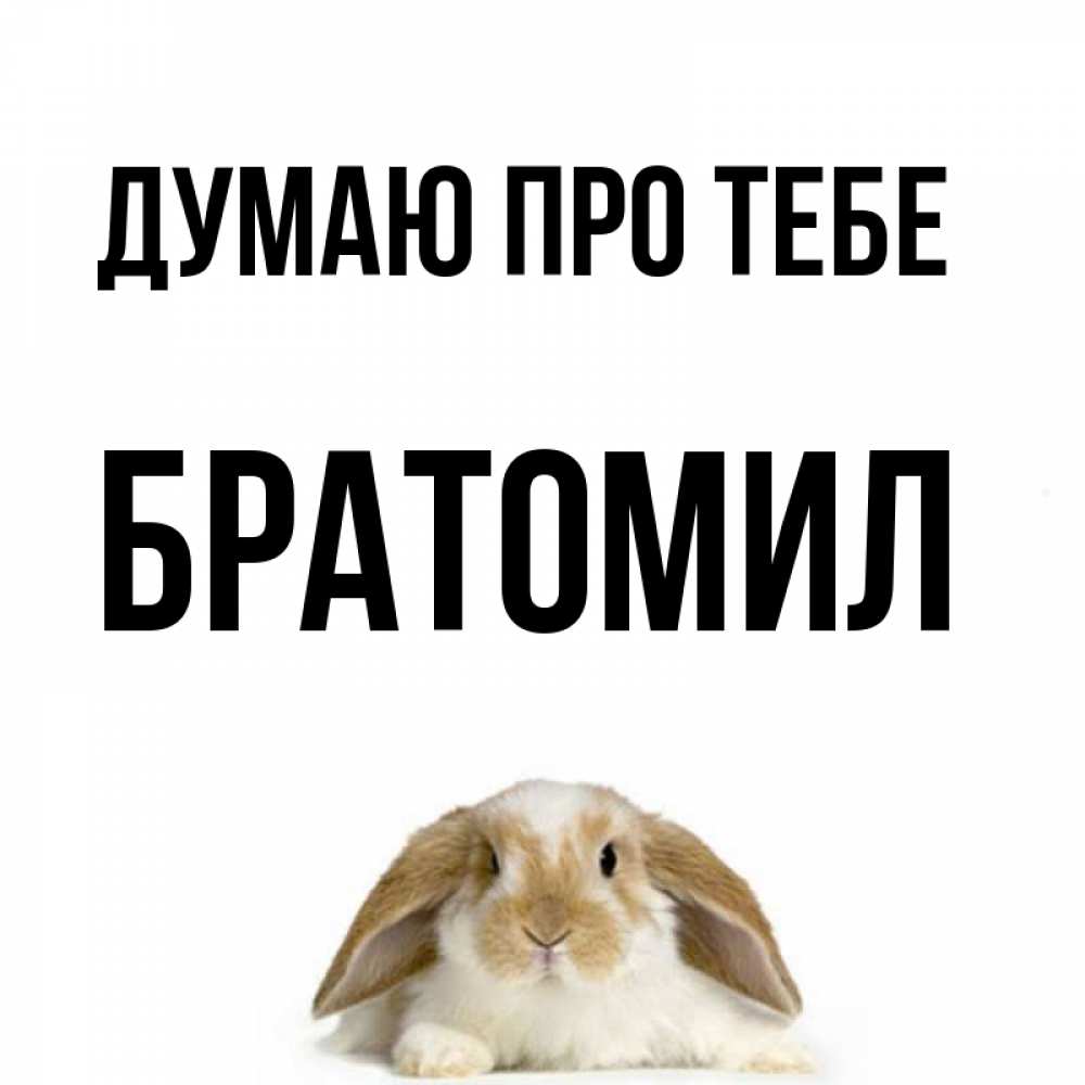Открытка на каждый день з підписом, Братомил Думаю про тебе подписать своими руками онлайн Прикольна листівка з побажанням онлайн скачати безкоштовно 