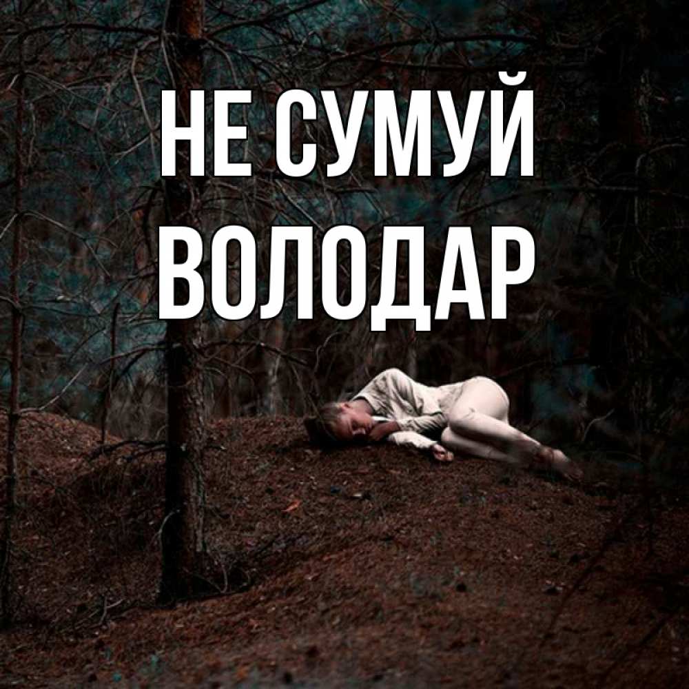 Открытка на каждый день з підписом, Володар Не сумуй лес Прикольна листівка з побажанням онлайн скачати безкоштовно 