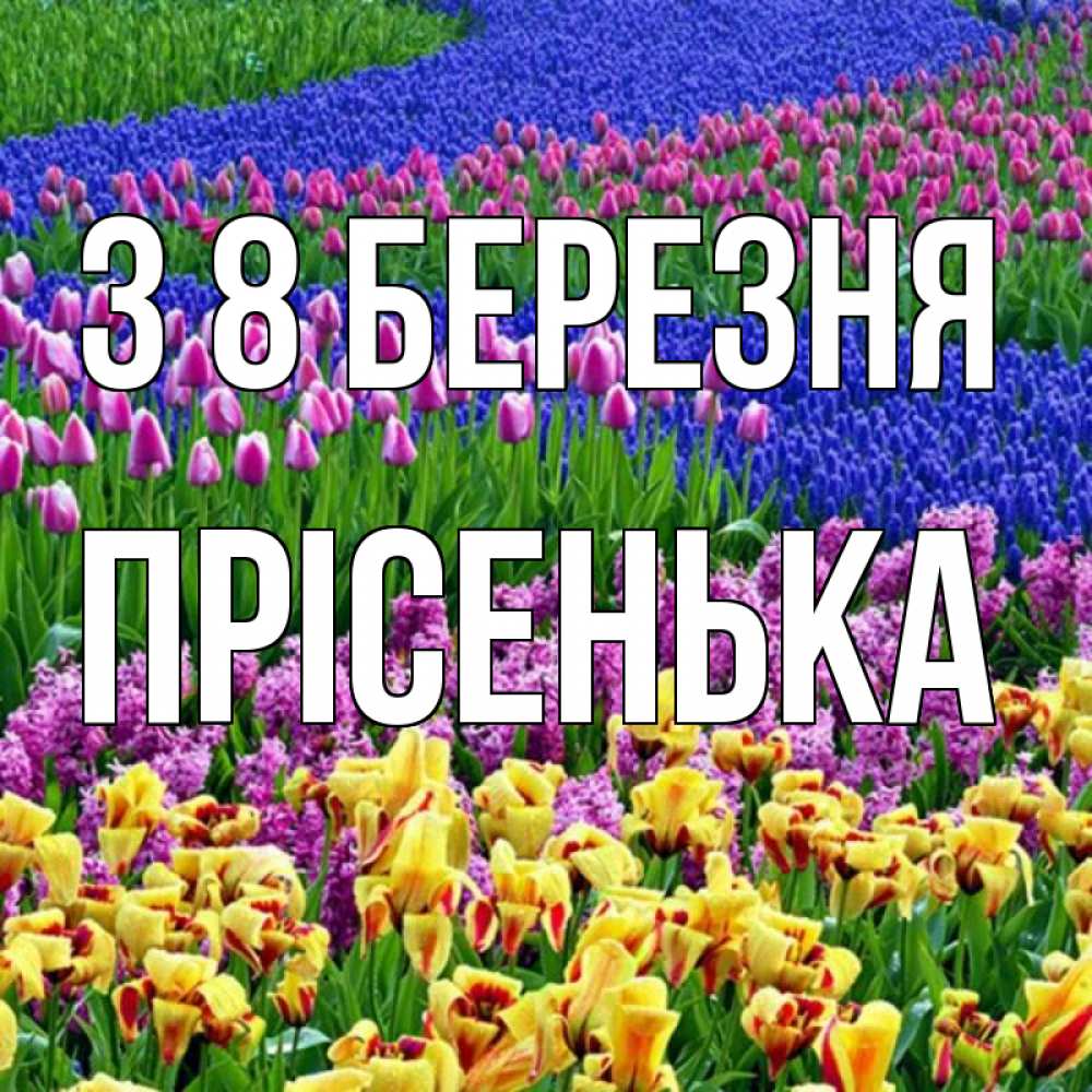 Открытка на каждый день з підписом, Прісенька З 8 БЕРЕЗНЯ цветы Прикольна листівка з побажанням онлайн скачати безкоштовно 