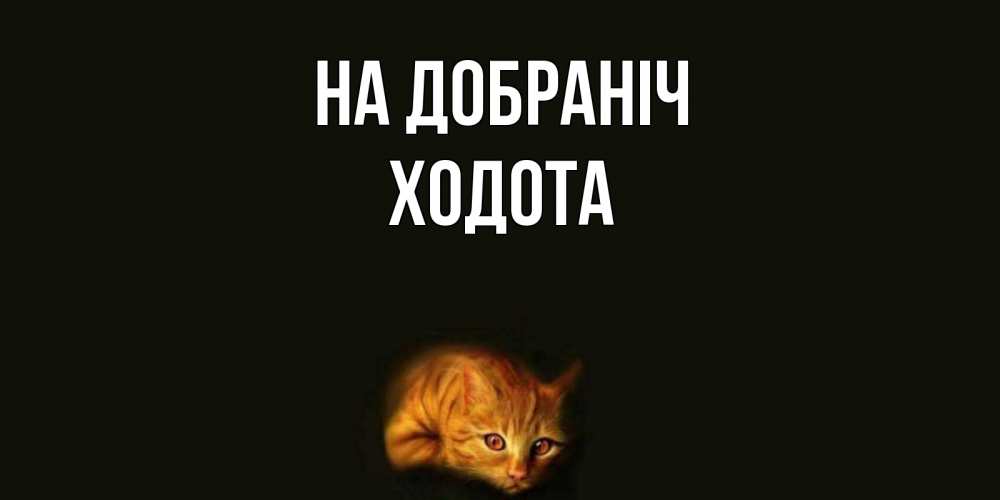 Открытка на каждый день з підписом, Ходота На добраніч кот Прикольна листівка з побажанням онлайн скачати безкоштовно 