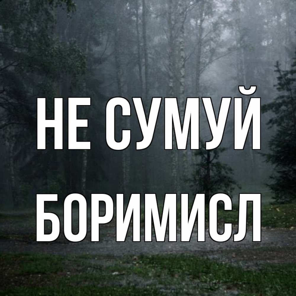 Открытка на каждый день з підписом, Боримисл Не сумуй осень Прикольна листівка з побажанням онлайн скачати безкоштовно 