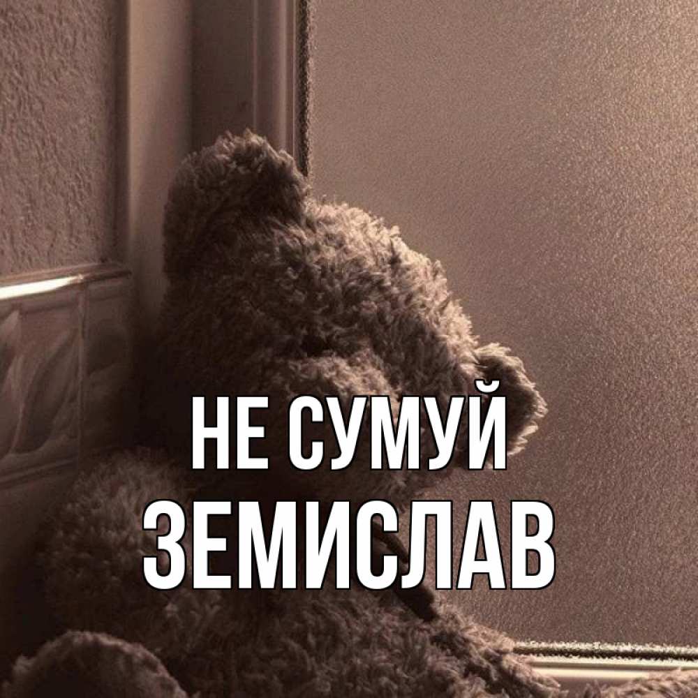 Открытка на каждый день з підписом, Земислав Не сумуй стекол рефленое Прикольна листівка з побажанням онлайн скачати безкоштовно 