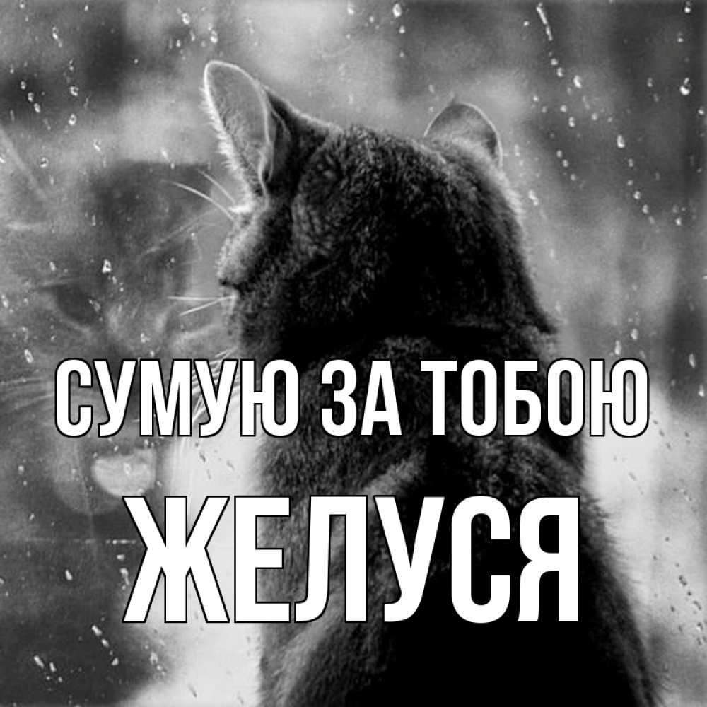 Открытка на каждый день з підписом, Желуся Сумую за тобою скорее ко мне приходи 1 Прикольна листівка з побажанням онлайн скачати безкоштовно 