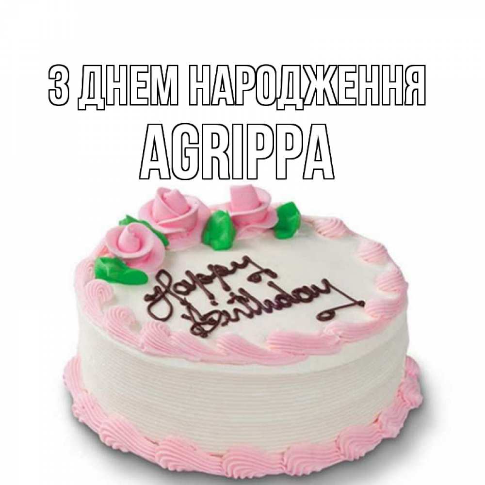 Открытка на каждый день з підписом, Agrippa З Днем народження Розы Прикольна листівка з побажанням онлайн скачати безкоштовно 