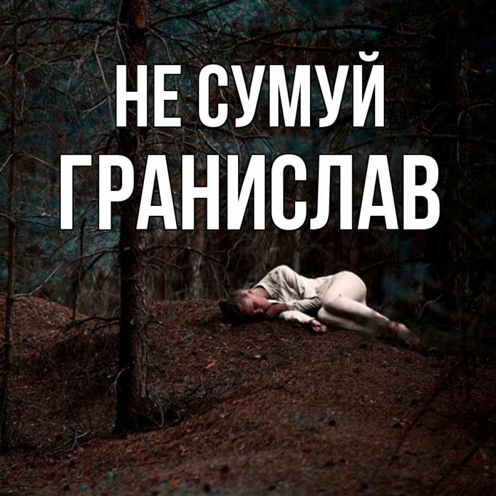 Открытка на каждый день з підписом, Гранислав Не сумуй лес Прикольна листівка з побажанням онлайн скачати безкоштовно 