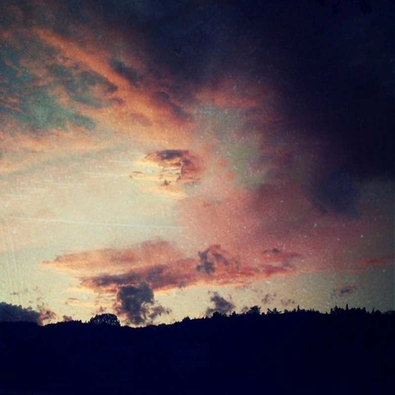 Открытка небо  закат  Я тебе кохаю 