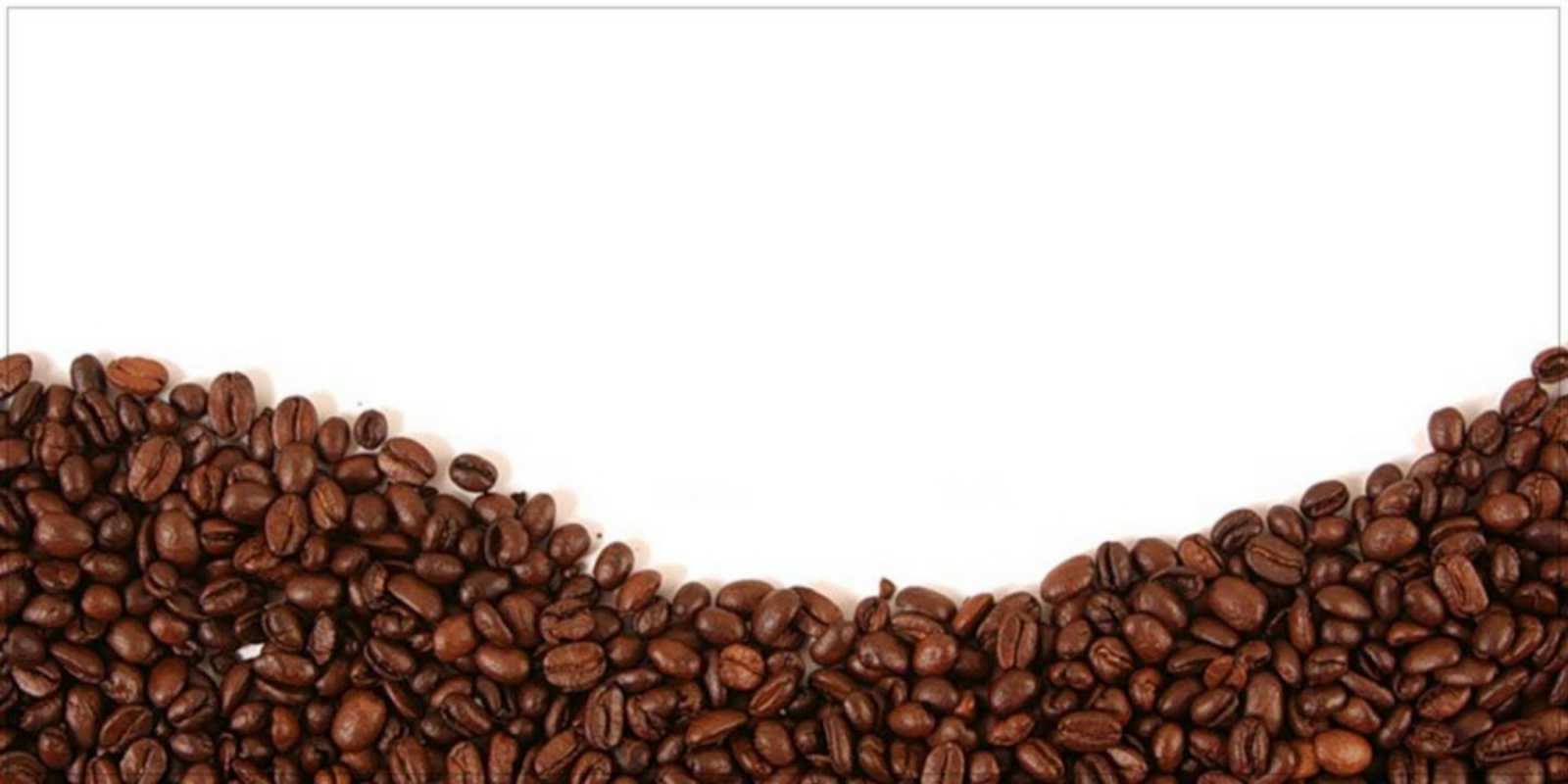 Открытка Доброе утро с кофейными зернами текст на белом фоне и снизу кофейные зерна Доброго ранку 