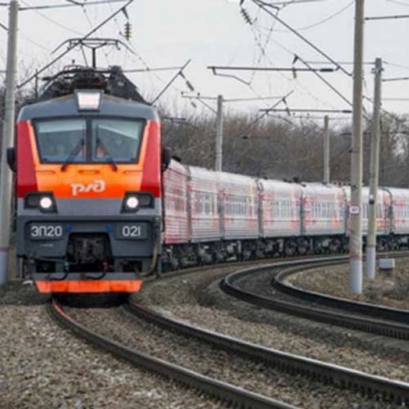 Открытка железная дорога поезд РЖД Щасливої ​​дороги 