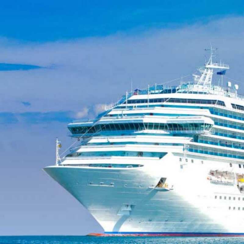 Открытка круизный лайнер в пути огромный лайнер Щасливої ​​дороги 