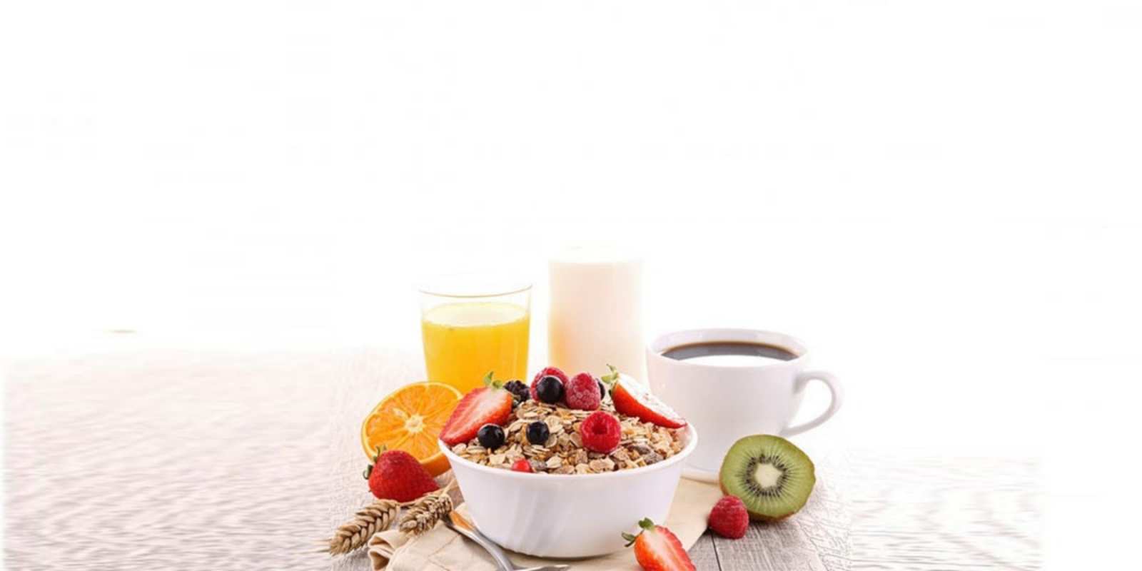 Открытка Доброе утро полезный завтрак открытка с пожеланием добрейшего утречка Доброго ранку 