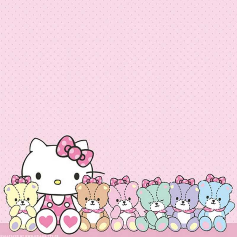 Открытка Хелло Китти  Мишки  З Днем народження 