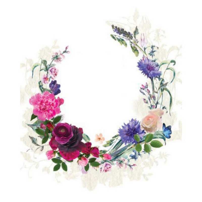 Открытка Прелестная поздравительная открытка ко дню рождения Открытка для родных на праздничный день из цветов З Днем народження 