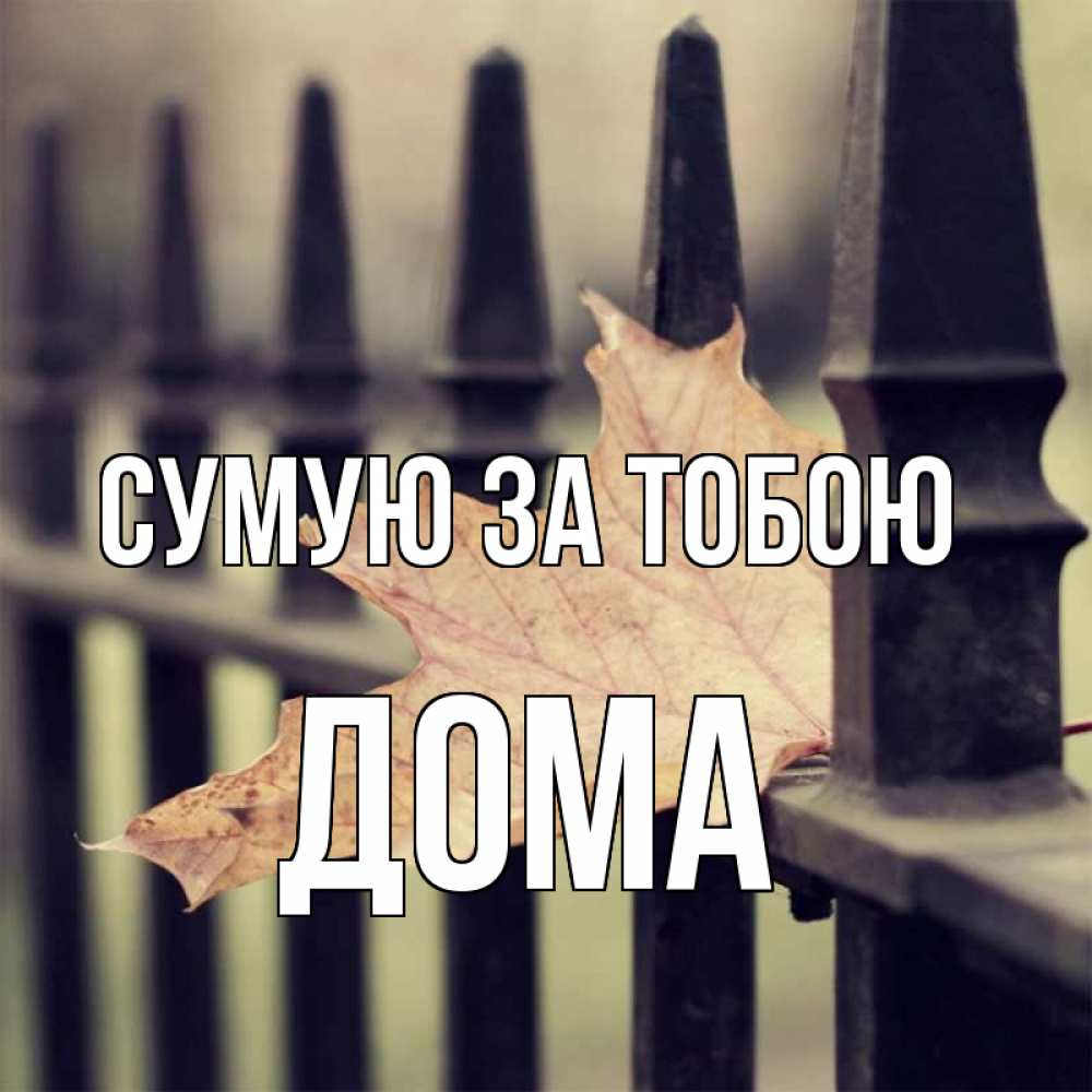 Открытка на каждый день з підписом, Дома Сумую за тобою очень скучно Прикольна листівка з побажанням онлайн скачати безкоштовно 