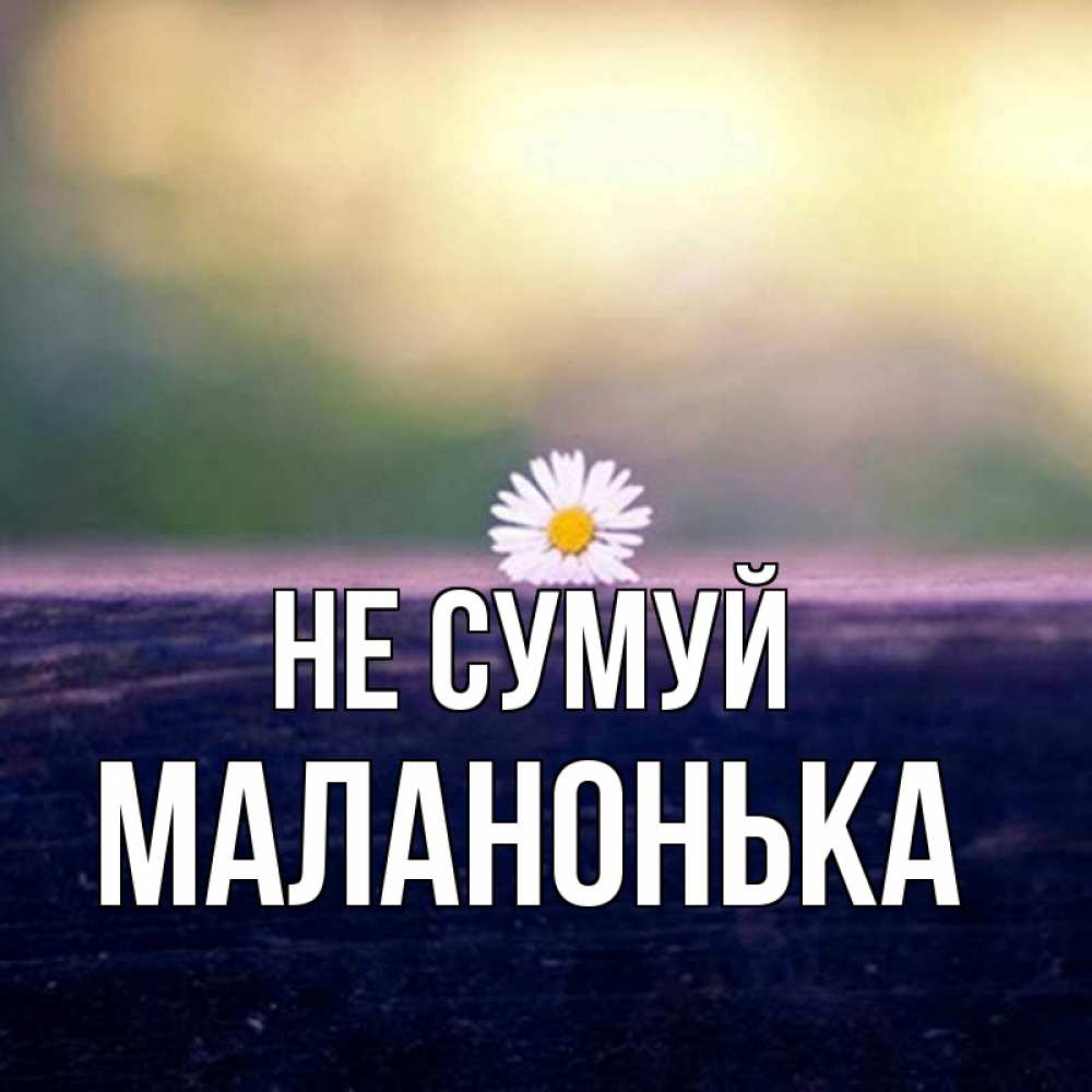 Открытка на каждый день з підписом, Маланонька Не сумуй красота Прикольна листівка з побажанням онлайн скачати безкоштовно 