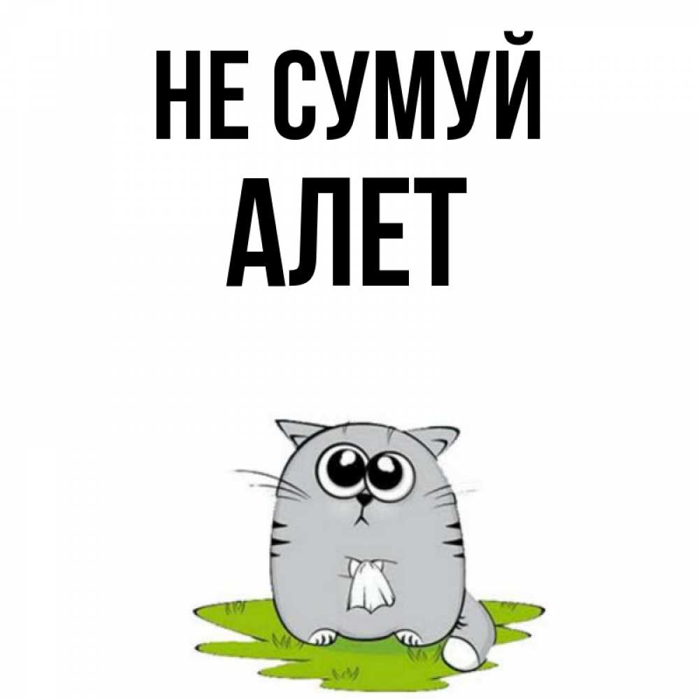 Открытка на каждый день з підписом, Алет Не сумуй грустный котяра Прикольна листівка з побажанням онлайн скачати безкоштовно 