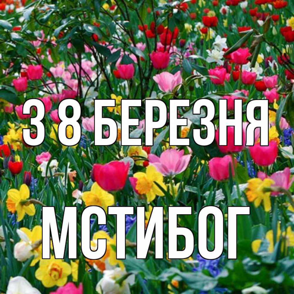 Открытка на каждый день з підписом, Мстибог З 8 БЕРЕЗНЯ с международным женским днем поздравления для женщины Прикольна листівка з побажанням онлайн скачати безкоштовно 