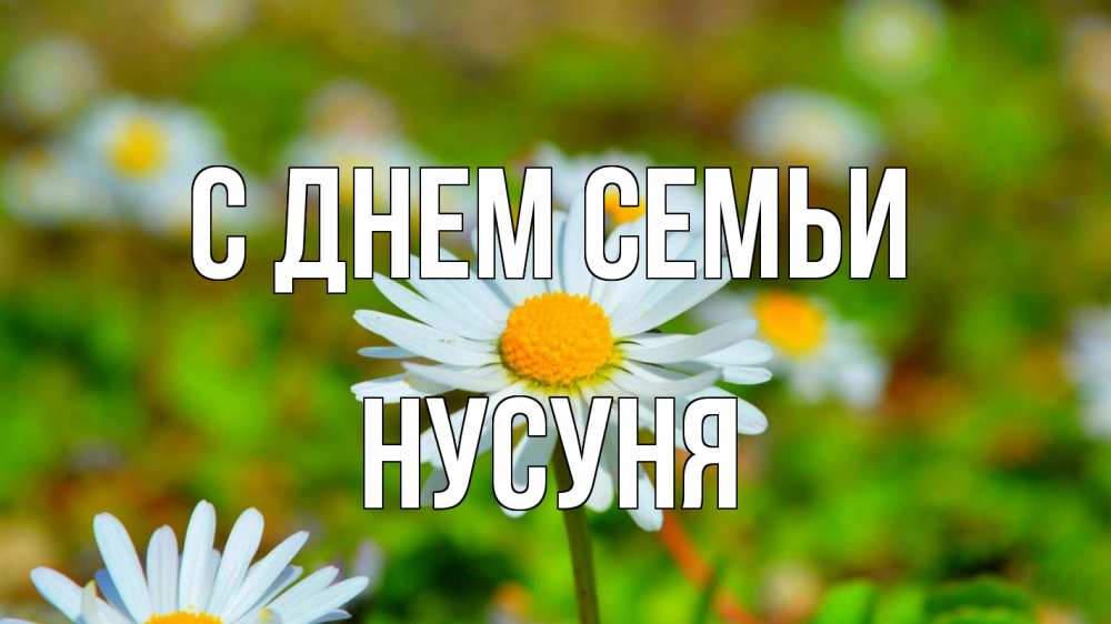 Открытка на каждый день з підписом, Нусуня С днем семьи с днем семьи Прикольна листівка з побажанням онлайн скачати безкоштовно 