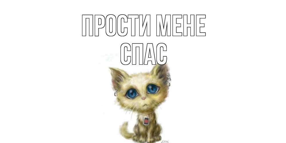 Открытка на каждый день з підписом, Спас Прости мене прости меня открытка с котиком Прикольна листівка з побажанням онлайн скачати безкоштовно 