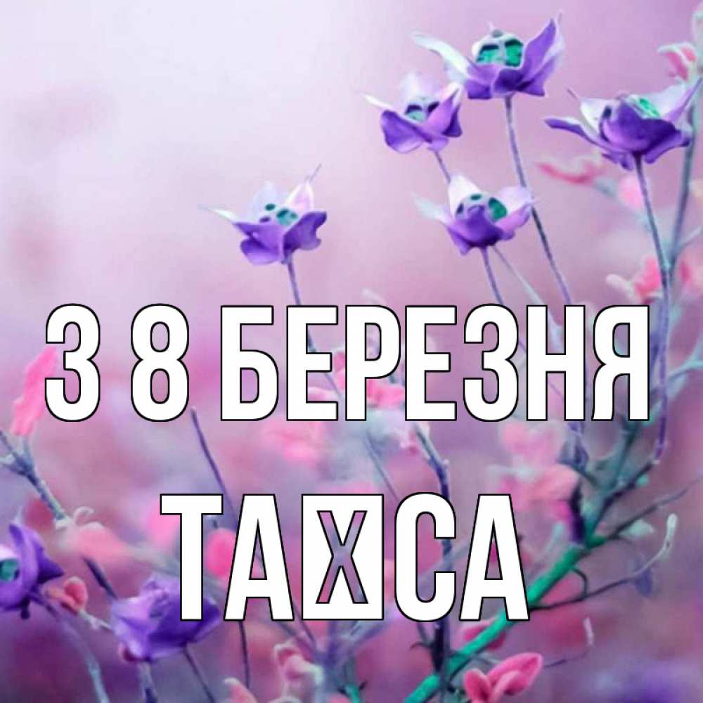 Открытка на каждый день з підписом, Таїса З 8 БЕРЕЗНЯ международный женский день 2 Прикольна листівка з побажанням онлайн скачати безкоштовно 