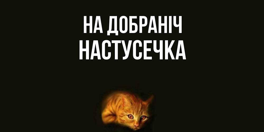 Открытка на каждый день з підписом, Настусечка На добраніч кот Прикольна листівка з побажанням онлайн скачати безкоштовно 