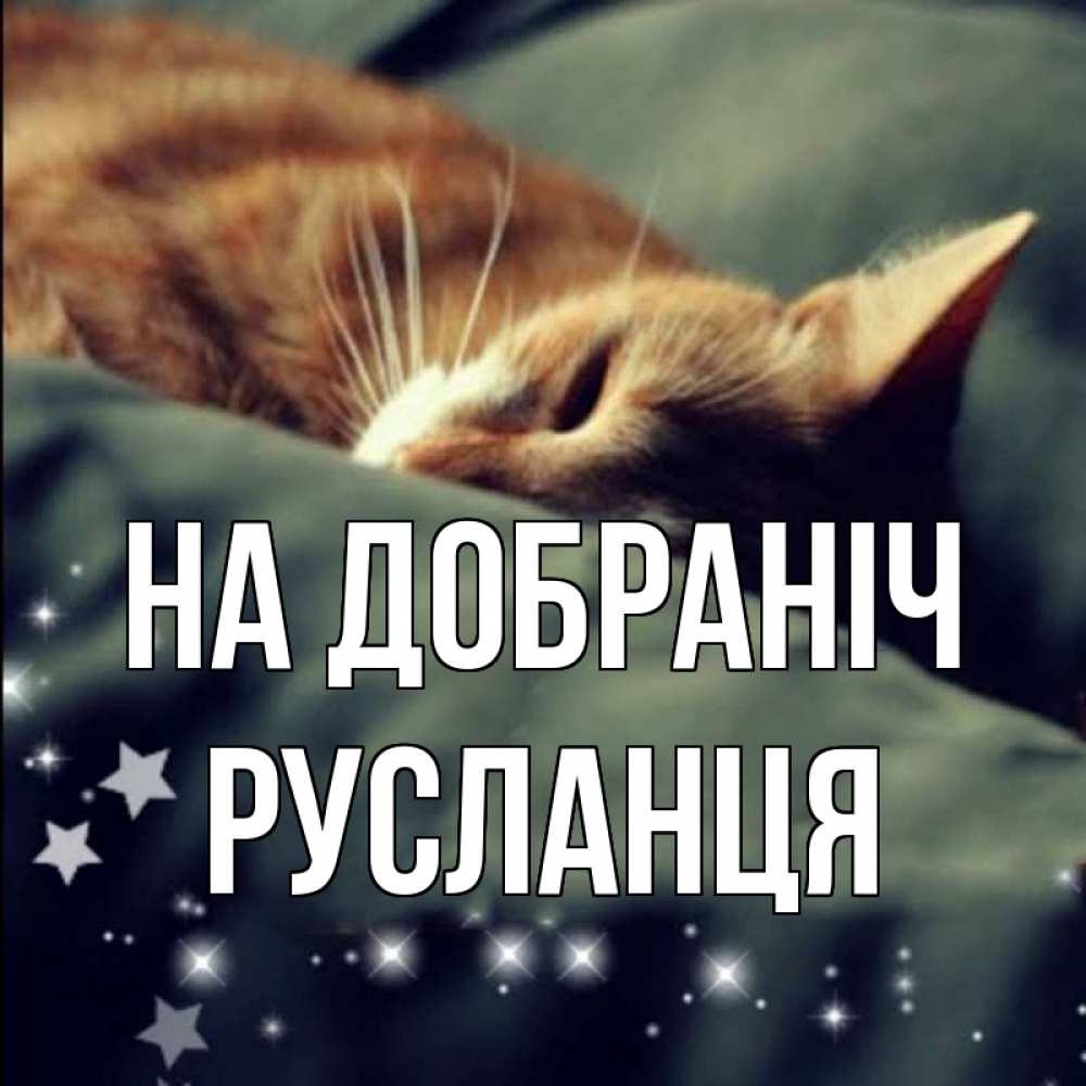 Открытка на каждый день з підписом, Русланця На добраніч кроватка Прикольна листівка з побажанням онлайн скачати безкоштовно 
