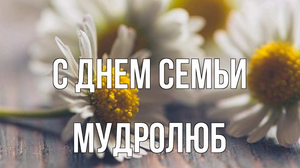 Открытка на каждый день з підписом, Мудролюб С днем семьи с днем семьи Прикольна листівка з побажанням онлайн скачати безкоштовно 