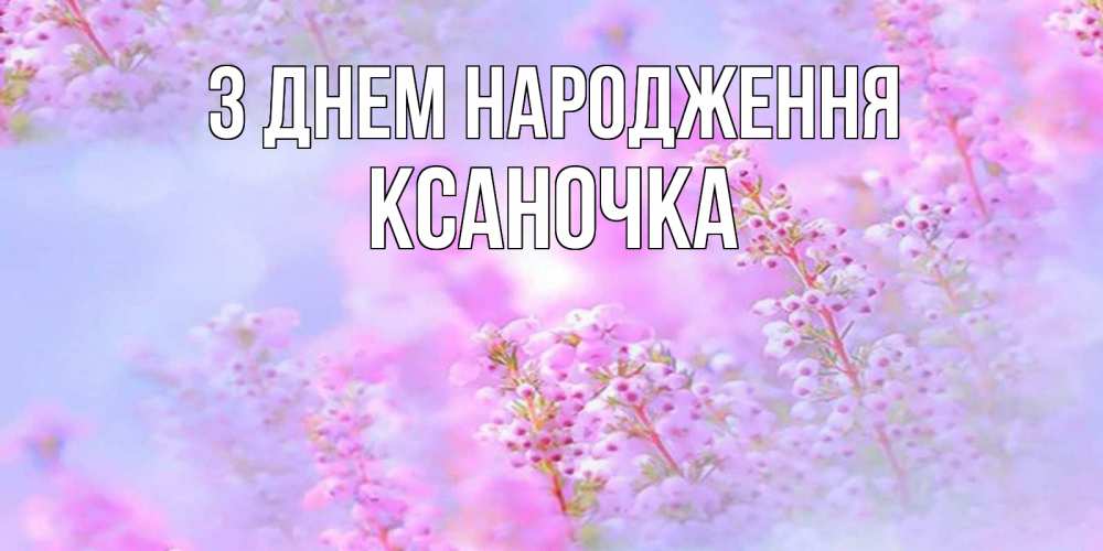 Открытка на каждый день з підписом, Ксаночка З Днем народження красивая открытка с мелкими цветами Прикольна листівка з побажанням онлайн скачати безкоштовно 
