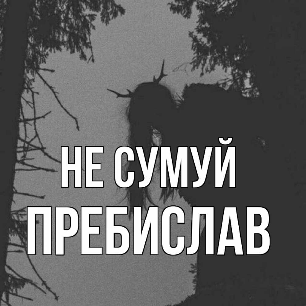 Открытка на каждый день з підписом, Пребислав Не сумуй чудище лесное Прикольна листівка з побажанням онлайн скачати безкоштовно 