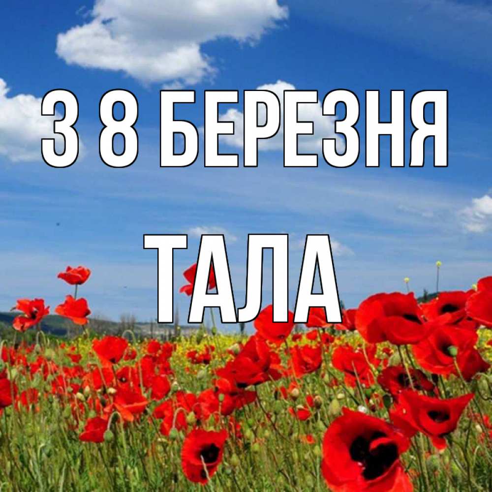 Открытка на каждый день з підписом, Тала З 8 БЕРЕЗНЯ международный женский день 1 Прикольна листівка з побажанням онлайн скачати безкоштовно 