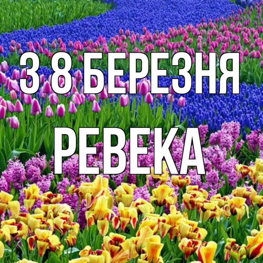 Открытка на каждый день з підписом, Ревека З 8 БЕРЕЗНЯ цветы Прикольна листівка з побажанням онлайн скачати безкоштовно 
