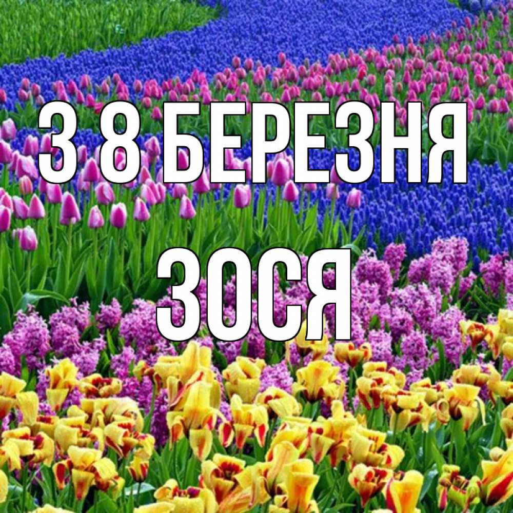 Открытка на каждый день з підписом, Зося З 8 БЕРЕЗНЯ цветы Прикольна листівка з побажанням онлайн скачати безкоштовно 