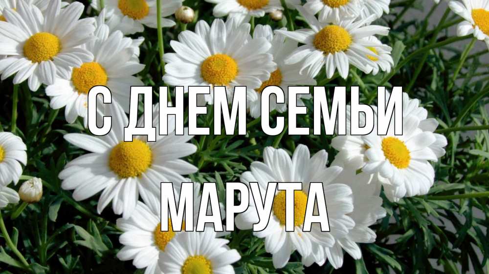 Открытка на каждый день з підписом, Марута С днем семьи с днем семьи Прикольна листівка з побажанням онлайн скачати безкоштовно 