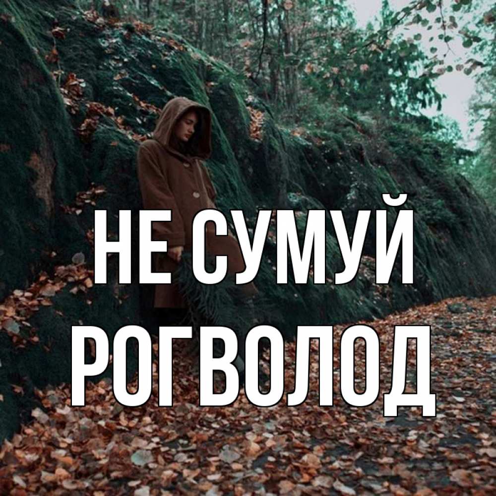 Открытка на каждый день з підписом, Рогволод Не сумуй осенний лес Прикольна листівка з побажанням онлайн скачати безкоштовно 