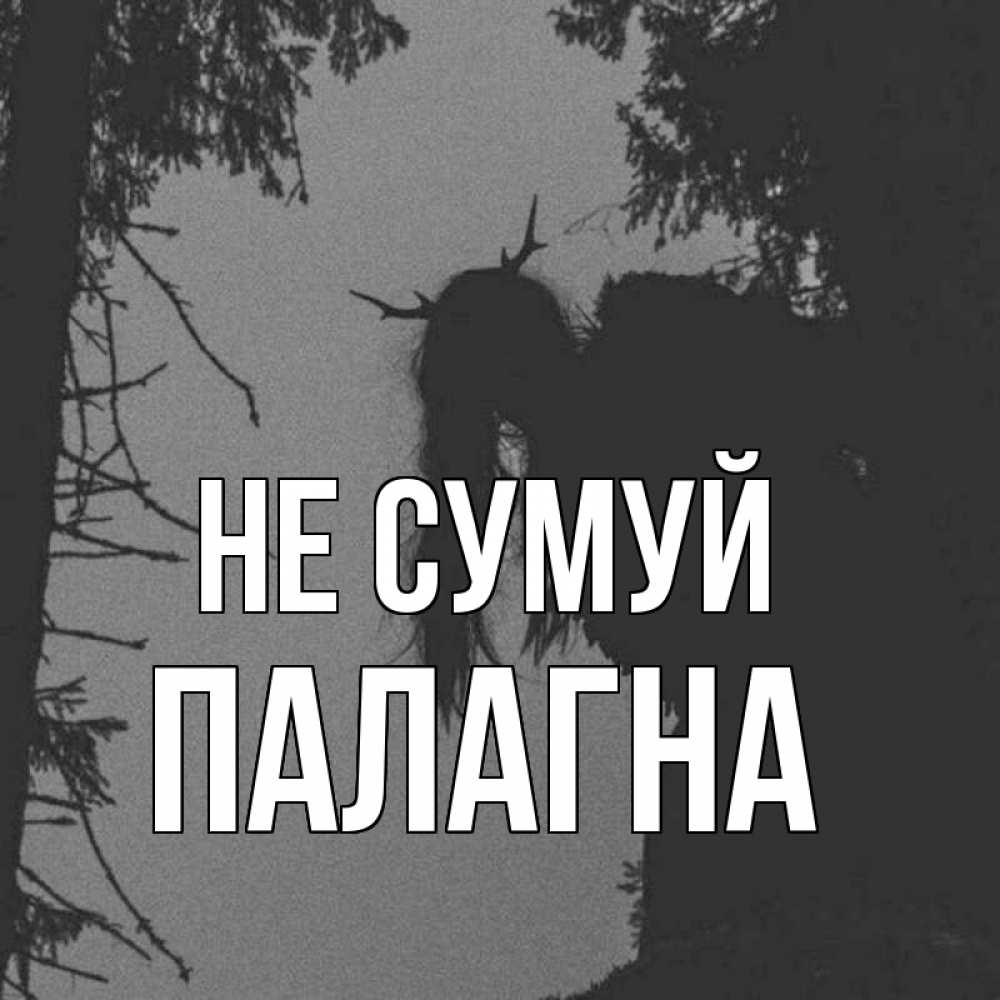 Открытка на каждый день з підписом, Палагна Не сумуй чудище лесное Прикольна листівка з побажанням онлайн скачати безкоштовно 