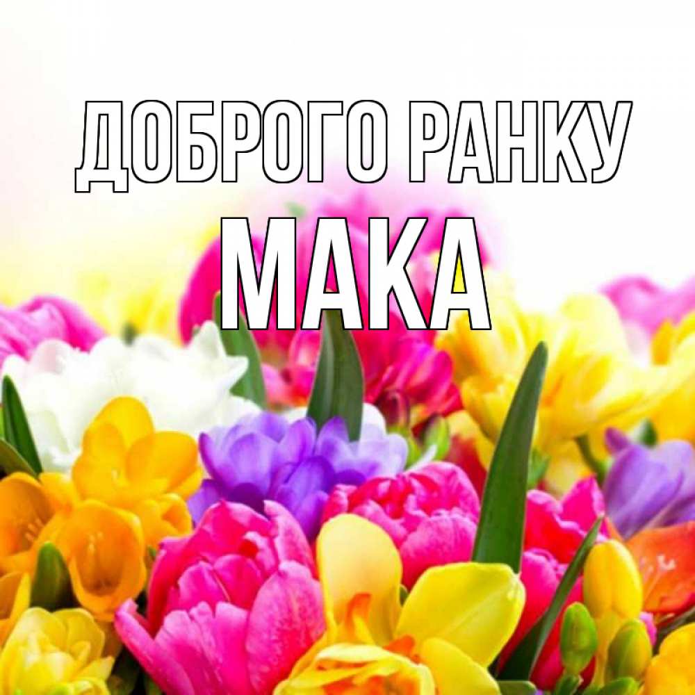 Открытка на каждый день з підписом, Мака Доброго ранку создать открытку со свое подписью Прикольна листівка з побажанням онлайн скачати безкоштовно 