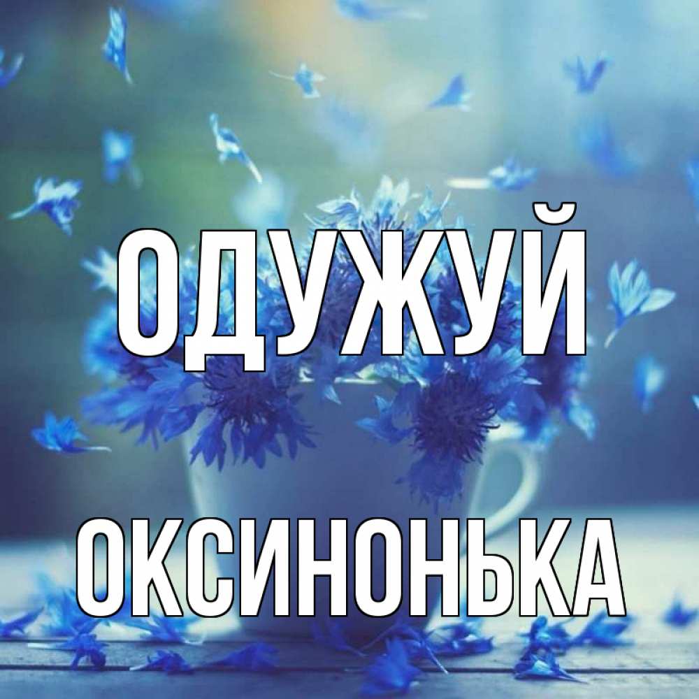 Открытка на каждый день з підписом, Оксинонька Одужуй кружка с зельем и цветами Прикольна листівка з побажанням онлайн скачати безкоштовно 