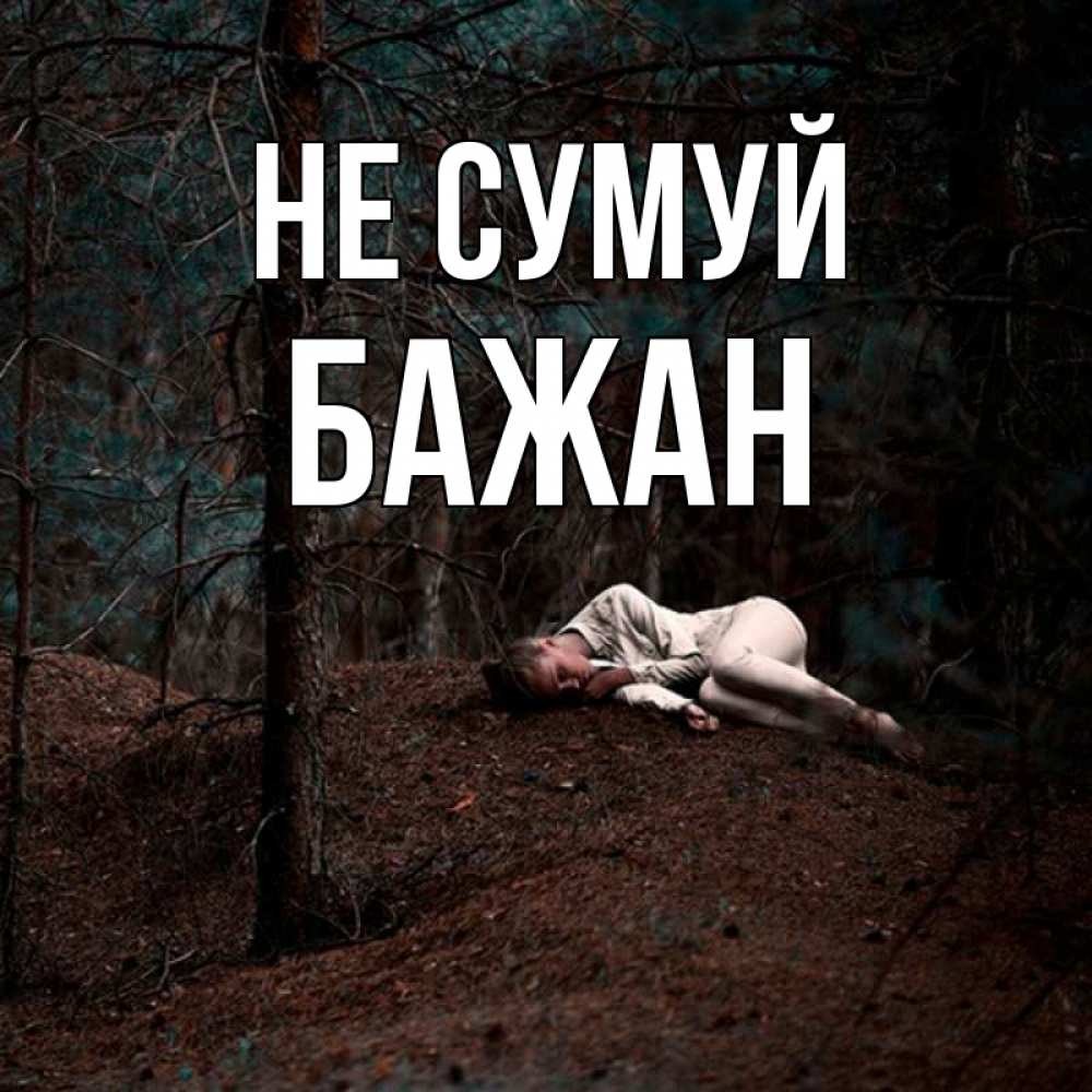 Открытка на каждый день з підписом, Бажан Не сумуй лес Прикольна листівка з побажанням онлайн скачати безкоштовно 