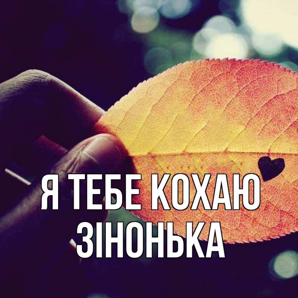 Открытка на каждый день з підписом, Зінонька Я тебе кохаю держу лист Прикольна листівка з побажанням онлайн скачати безкоштовно 