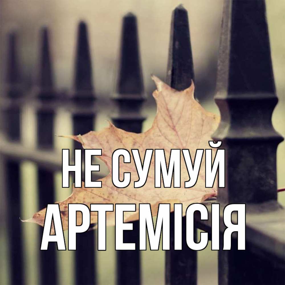Открытка на каждый день з підписом, Артемісія Не сумуй лист клена Прикольна листівка з побажанням онлайн скачати безкоштовно 