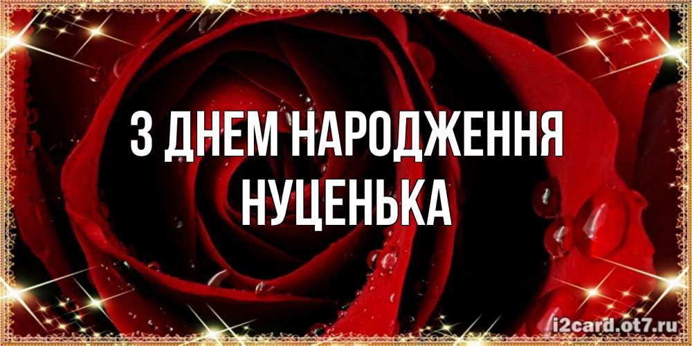 Открытка на каждый день з підписом, Нуценька З Днем народження цветок в росе на день рождения Прикольна листівка з побажанням онлайн скачати безкоштовно 