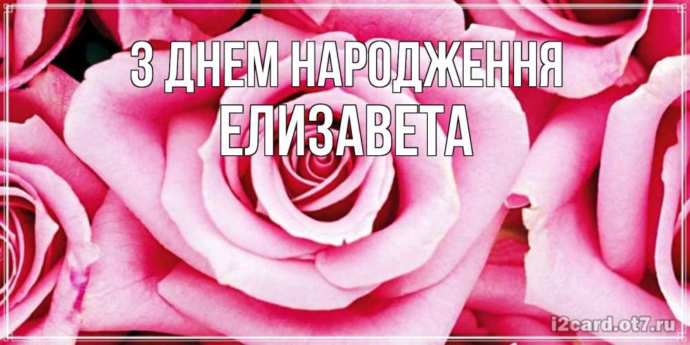 Открытка на каждый день з підписом, Елизавета З Днем народження открытка с розовой розой на день рождения Прикольна листівка з побажанням онлайн скачати безкоштовно 