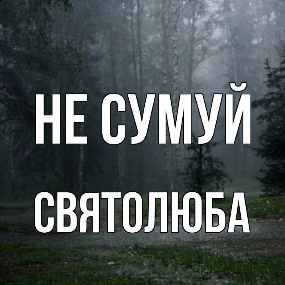 Открытка на каждый день з підписом, Святолюба Не сумуй осень Прикольна листівка з побажанням онлайн скачати безкоштовно 