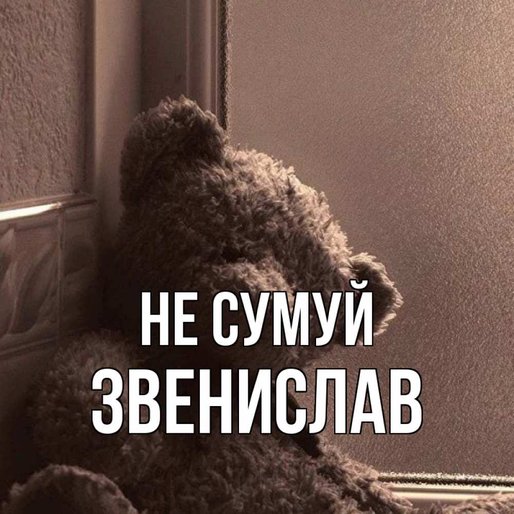 Открытка на каждый день з підписом, Звенислав Не сумуй стекол рефленое Прикольна листівка з побажанням онлайн скачати безкоштовно 