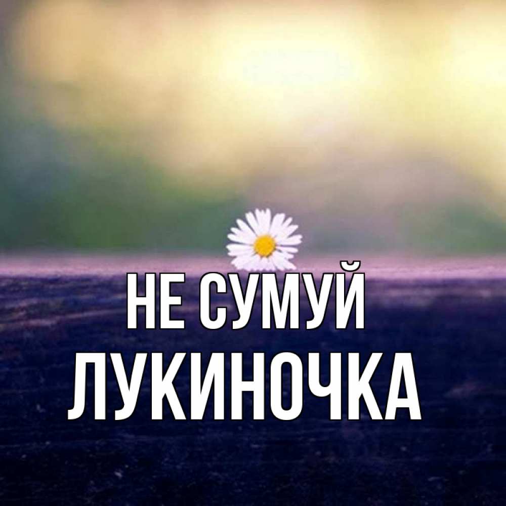 Открытка на каждый день з підписом, Лукиночка Не сумуй красота Прикольна листівка з побажанням онлайн скачати безкоштовно 